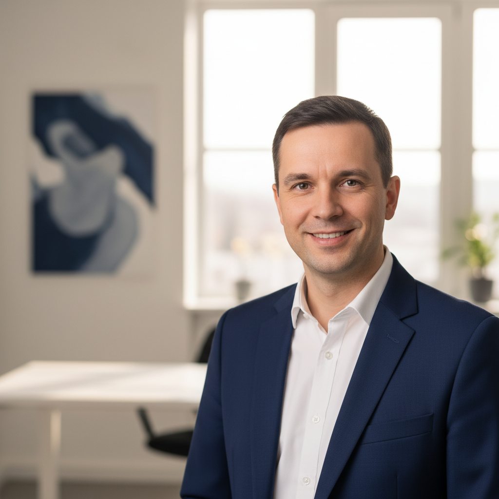 Portrait of Piotr Solorz, personal insurance advisor in Katowice
